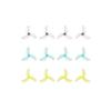 2Pairs 1611 3Blade CW CCW Propellers 1.5mm Shaft For 1102 0802SE Brushless Motor Pavo Femto Drone Plastic Props(6pairs Mixed color) view 2