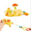 Jollybaby Baby Rattles & Soft Plush Hanging Toy for Stroller Crib car seat and Play Gym, Sensory Developmental Vibrating Toys for Newborn, Baby Christmas Stocking/Socks Stuffers Gifts - Duck view 1