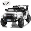 12V Kids Ride On Toy, Ride on Truck w/Parent Remote Control, Electric Toddler Ride on Car for Kids w/Reflective Stickers, Front Anti-Collision Bar Design, LED Headlights, Bluetooth, 3 Speeds (White) view 1