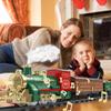 Train Set Electric Train Toys for Kids, Christmas Train Set with Smokes, Light & Sound for Under Christmas Tree, Toddler Model Trains for 3 4 5 6 7 8+ Years Old Kids Boys Birthday Gifts view 4