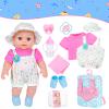 DOTVOSY 12" Baby Dolls-2 Set 12 inch Realistic Baby Doll with Clothes and Accessories Include Backpack Carrier for Girl Kids Gift Age 3+ view 2