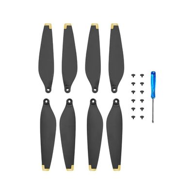 2Pairs Of 6030 Propellers For 4 PPRO 3 Pro Drones, Light Wing Fans(2 Pairs Golden Tip)