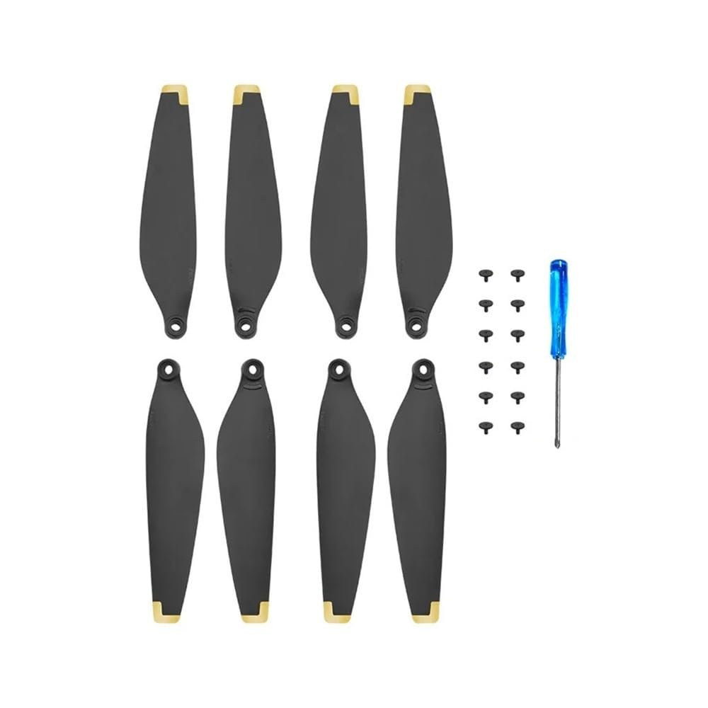 2Pairs Of 6030 Propellers For 4 PPRO 3 Pro Drones, Light Wing Fans(2 Pairs Golden Tip)