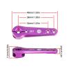 2PCS TGCWENG CNC Aluminum 25T Servo Horn Long Steering Servo Arms Compatible Futaba Savox Xcore HL HSP HD Power Rc Servos Suitable for RC Airplanes RC Plane Car (Purple) view 4