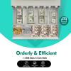 48 Keys Electronic Cash Register with 8 Digital LED Display and Thermal Print Head, Multifunction Thermal Digital Cash Register for Shopping Malls, Small Business, Supermarket Retailer (White) view 2
