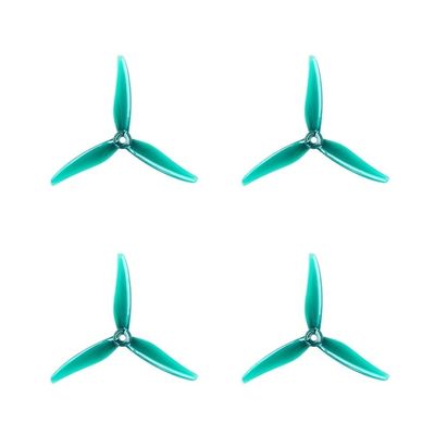 2Pairs 51466 5-Inch 3-Paddle Propellers CW/CCW For FPV Racing Drone Quadcopter(Green)