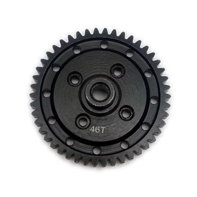 45# Hard Steel 46T Center Differential Spur Gear 32 Pitch M0.8 Black for CEN M-Sport Puma Rally 1 CM0205