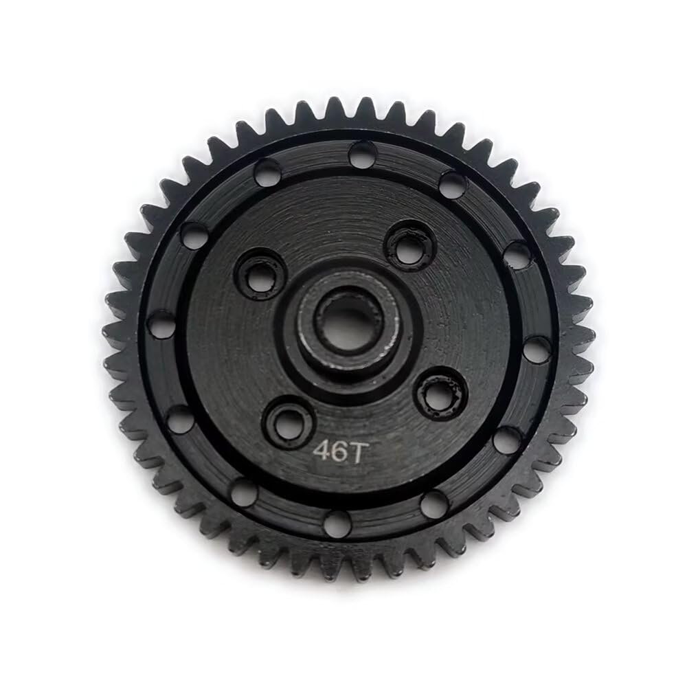 45# Hard Steel 46T Center Differential Spur Gear 32 Pitch M0.8 Black for CEN M-Sport Puma Rally 1 CM0205