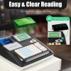 48 Keys Electronic Cash Register with 8 Digital LED Display and Thermal Print Head, Multifunction Thermal Digital Cash Register for Shopping Malls, Small Business, Supermarket Retailer (Black) view 2