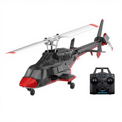1/53 AW A61 RC Helicopter for Adults, 2.4G 4CH Flybarless Single-Rotor Mini Remote Control Helicopter with Optical Flow Altitude Hold, RC Aircraft Model Toy Gift -RTF