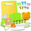 27 PCS Toddler Knife Set- Kids Knifes for Real Cooking,Montessori Toy Safe Kitchen Knife Set for Toddler, Cutting Board,Gift for 3-12 Year Old Girl Boy view 1