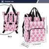 GOODOLD Diaper Bag Backpack for Mom Dad, Pink Heart Cakes Unisex Baby Bag Large Capacity Waterproof Travel Backpack with Insulated Pockets, Stroller Strap view 3