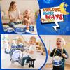 Kids Drum Set for Toddlers Ages 2-5 - Musical Toy with Stool, Perfect Birthday Xmas Gift for Boys & Girls view 3