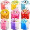 9 Pack Axolotl Slime Kit, with 3 Jelly Cube Crunchy Slime 3 Cloud Slime 3 Butter Slime, for Girls and Boys Party Favors, Stress Relief Toy for Kids, School Education view 1