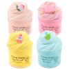 4 Pack Cloud Slime Kit, DIY Stress Relief Toy with Cute Slime Fun Charms, for Kids Party Favors, for Girls Boys Birthday Gift view 1