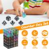 78 Pcs MTG Dice Set Counters Token Dice Portable Card Games Accessories for Home Family Party view 3