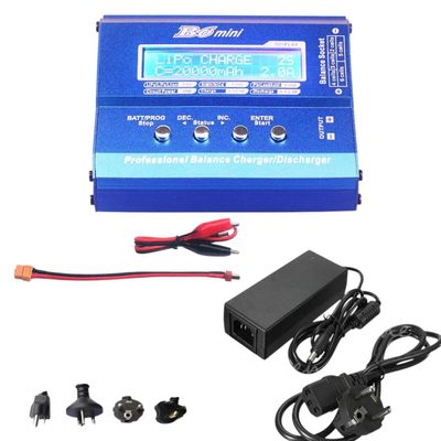 Imax B6 Mini Balance Discharger with Adapter for Rc Helicopter Re-Peak Nimh Nicd Lihv Nicd Pb Li-Ion Batteiry