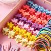 ZJchao Girl Elastic Hair Ropes Color Metal Hairpin Box Kit Children Headwear Set Kit view 3
