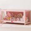 Zkfpet Bamboo Display Cabinet with Acrylic Doors, Transparent Display Case for Figures, Easy to Install, for Home, Office(80cm/31.5in) view 1