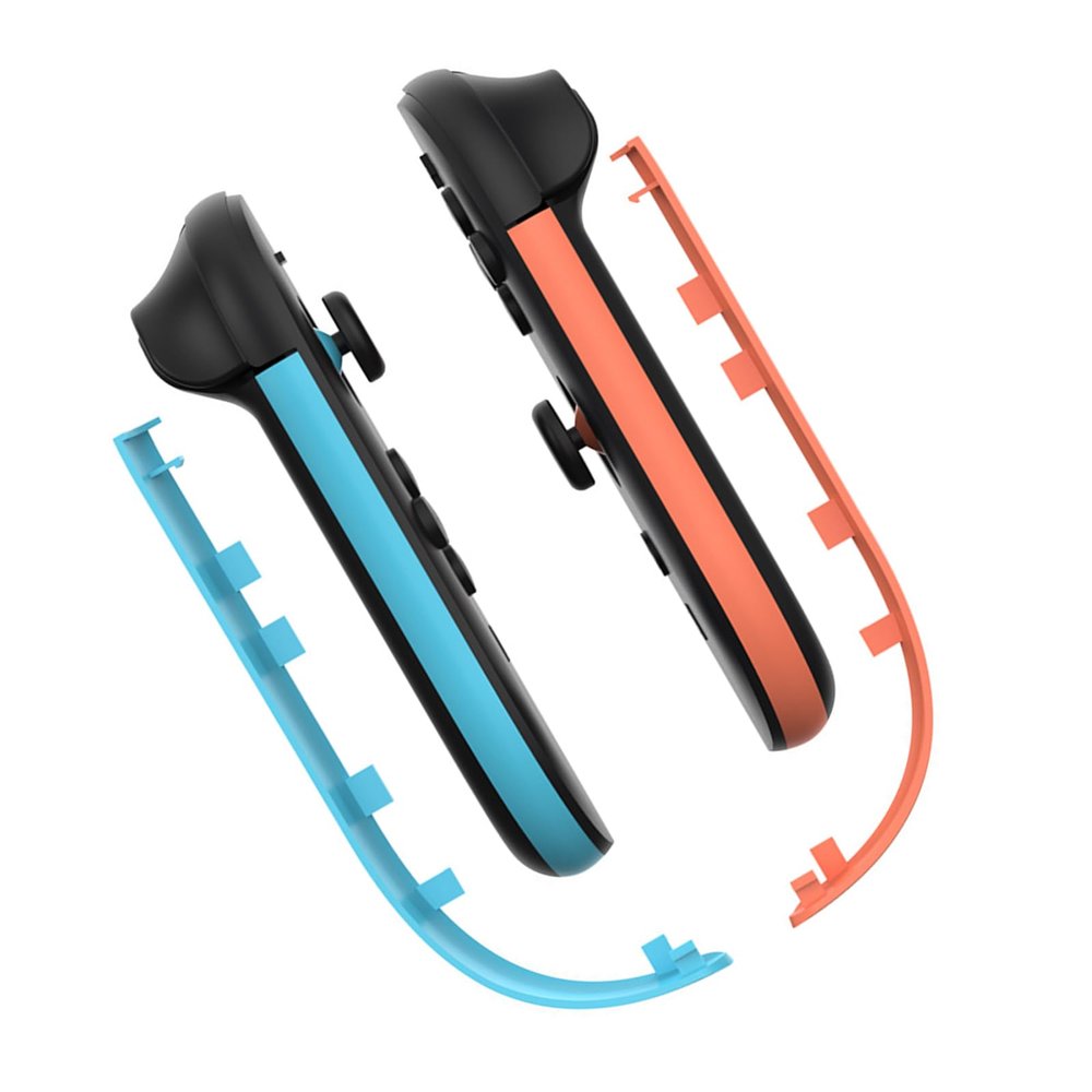 1 Pair Blue Red Decorative Strip Game Accessories for NS2 Interchangeable Controller Side Decoration Strips Easy Installation