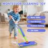 Kids Spray Mop that Really Works,Pretend Play Toddler Cleaning Set,Montessori Toys Cleaning Set for Ages 4-8, Water Sprayer & Scraper & 2 Washable Mop Pads, Housekeeping Toys Gifts for Kids Toddlers view 2