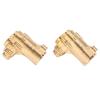 Shurzmotic Brass Rear Axle Portal Housing Cover Set, Heavy Duty Outer Portal Drive Housing, Upgrade Kit for RC Crawler Cars, Brass Bushing with Gear Cover for Gen8 view 2