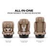 Callisto G 360 Rotating All-in-One Convertible Car Seat - Almond Beige view 3