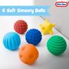 Lollipop - Little Tikes 6 Soft Sensory Balls Baby Safe Balls for 1 Year Old, BPA Free Textured Balls for Toddlers Learning Toys for 12 Months+ Infant Tool Set for Motor Skills & Sensory Play view 2