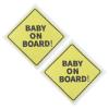 Baby On Boards Warning Stickers Reflective & Infant in Car Warning Adhesive Car Sticker for All Vehicle Type Adhesive Sticker view 1