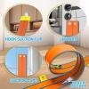 Flexible Race Track Toys for Kids 15 Ft with 4 Cars & Suction Cups, Portable Double Lane Racetrack Compatible with Hot Wheels & 1/64 Diecast Cars, Fun Car Ramp Track Set for Ages 3+(Orange & Blue) view 4
