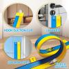 Flexible Race Track Toys for Kids 15 Ft with 4 Cars & Suction Cups, Portable Double Lane Racetrack Compatible with Hot Wheels & 1/64 Diecast Cars, Fun Car Ramp Track Set for Ages 3+(Blue & Yellow) view 4
