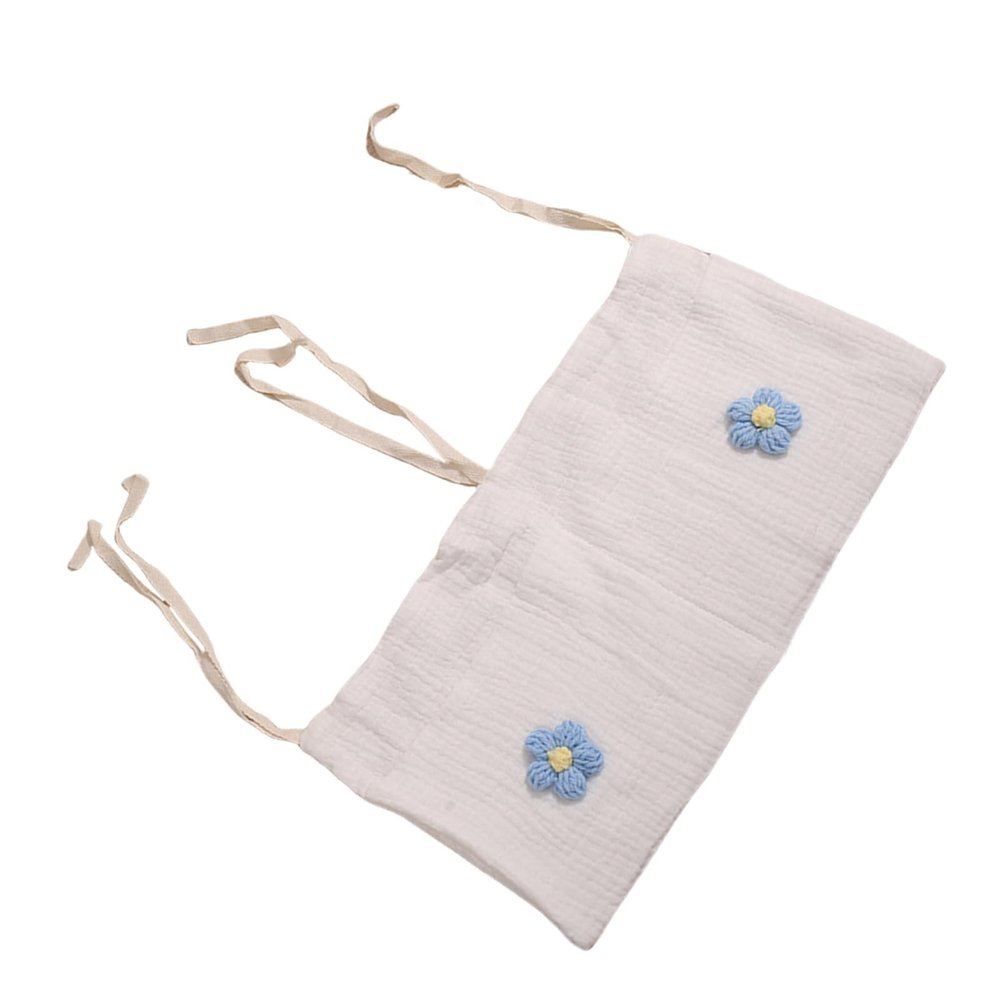 Cotton Fabric Baby Strollers Hanging Bag Storage Bag Organiser Features Double Pockets For Organizing Supplies Diaper Case