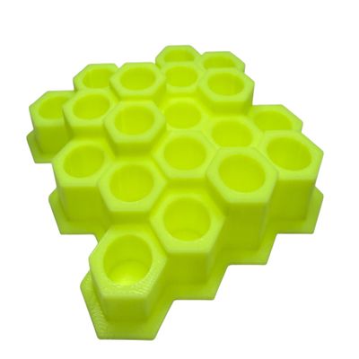 Multi Tier Marble Display Holds 20 marbles - Choice of Color - 5/8" Marble Display Stands - Sphere Display (Neon7328)