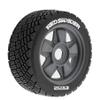 1/6 1/7 1/8 Multi-Purpose RC Rally Car Tires On Road Tyres 12/14/17mm Hex Nylon Rims High-Speed Tires for 1/6 KKPIT 1/7 THOR km and 1/8 Scale Racing Cars WRC C3 ARRMA HPI VRX WR8 HSP (W247 Black) view 4