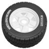 1/6 1/7 1/8 Multi-Purpose RC Rally Car Tires On Road Tyres 12/14/17mm Hex Nylon Rims High-Speed Tires for 1/6 KKPIT 1/7 THOR km and 1/8 Scale Racing Cars WRC C3 ARRMA HPI VRX WR8 HSP (W247 White) view 4