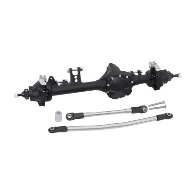 1/10 RC Car Axle Straight DIY Accessory Sturdy Heavy Duty High Performance 217mm Length Direct Replaces Climbing Car Parts, Black Front