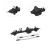 1/10 RC Car Axle Straight DIY Accessory Sturdy Heavy Duty High Performance 217mm Length Direct Replaces Climbing Car Parts, Black Front view 3