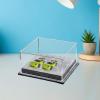 1/64 Scale Vehicle Display Case with Clear Lid for Collectibles Storage, Grey view 4