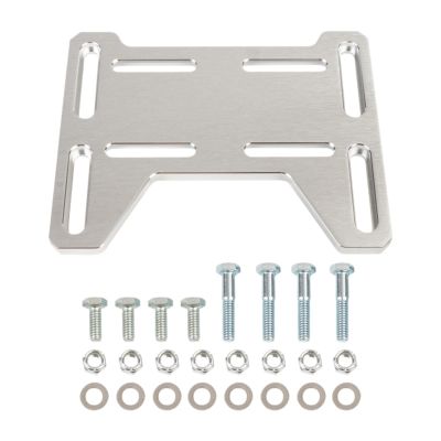kowaku Engine Mount Bracket, Aluminum Mounting Plate Adapter Bracket for Gx154 Engine Parts, Silver