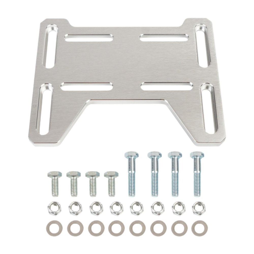kowaku Engine Mount Bracket, Aluminum Mounting Plate Adapter Bracket for Gx154 Engine Parts, Silver
