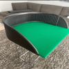 Craps Table Practice Rig 24 inches x 24 inches x 9 inches Tall. Legs or Stand Not Included.Real Rubber Diamond Wall Like Vegas Perfect for Dice Control Green Interior Felt with Black Exterior Wall view 1