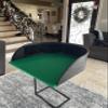 Craps Table Practice Rig 24 inches x 24 inches x 9 inches Tall. Legs or Stand Not Included.Real Rubber Diamond Wall Like Vegas Perfect for Dice Control Green Interior Felt with Black Exterior Wall view 2