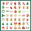100 PCS Christmas Stickers for Kids, Holographic Glitter Christmas Stickers for Xmas Crafts Party Favors, Santa Claus Snowman Sticker Stocking Stuffers for Xmas Decoration Scrapbook view 4