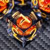 ARUOHHA DND Resin Dice Gazes Eye Dice Black Gold Liquid Core Flaming RPG Sharp Edged Dice Set with Gift Box, Polyhedral D and D Dice Set Compatible with Dungeons Dragons Role Playing Game D20 D6 view 3