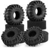 RC Tires for Axial for SCX10 90046 AXI03007 for TRX4 1:10 RC Crawler Car Accessories 120MM 1.9In Rubber Off Road Tyres Wheel Tires view 2