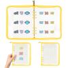 8-Page Pin Display Book, Portable Pin Trading Book, Badge Holder, Organizer Flipchart Album, Souvenir Badge Pouch for Traveling Collectors(Yellow) view 1
