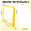 8-Page Pin Display Book, Portable Pin Trading Book, Badge Holder, Organizer Flipchart Album, Souvenir Badge Pouch for Traveling Collectors(Yellow) view 2
