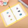 8-Page Pin Display Book, Portable Pin Trading Book, Badge Holder, Organizer Flipchart Album, Souvenir Badge Pouch for Traveling Collectors(Yellow) view 4