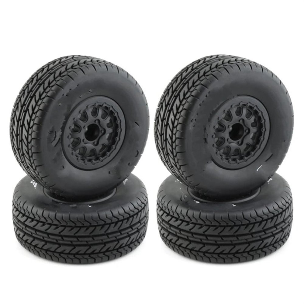 Compatible with Slash for Arrma for SENTON for VKAR 10SC for HPI RC Car 4Pcs 112Mm 1/10 Short Course Truck Tire Tyres Wheel with 12Mm Hex RC Tires