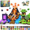 300 PCS Magnetic Blocks with Light Blocks - Easter Toys for Boys and Girls Age 3+ Years Old, Magnet Tiles Toys for Kids, Boys and Girls, Magnetic Building Blocks Cubes, Stacking Magnets for Kids view 1